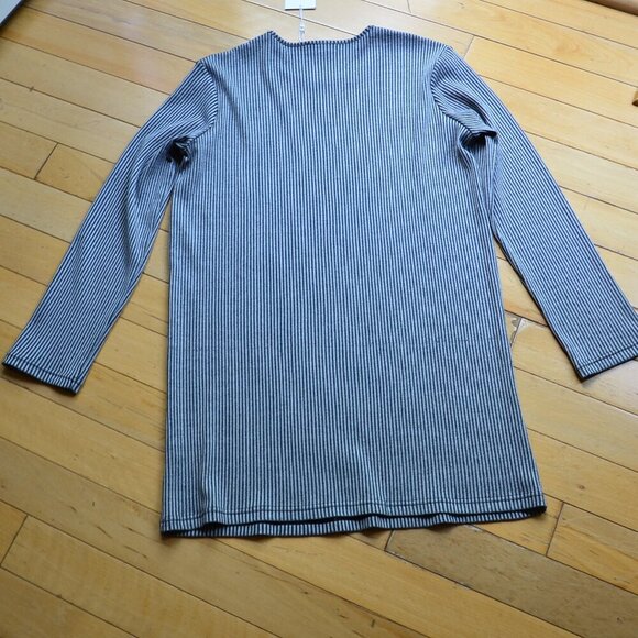 Anine Bing Moss Stripe Long Sleeve Knit Mini Dress NWT Size S - Picture 7 of 8